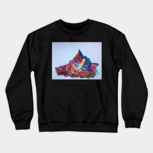 Colourful Kitty Cat Crewneck Sweatshirt